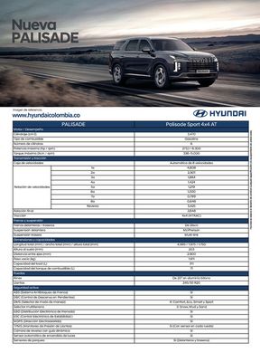 Ofertas de Carros, Motos y Repuestos en Puente Aranda | Hyundai PALISADE SPORT 4X4 AT de Hyundai | 19/9/2023 - 19/9/2024