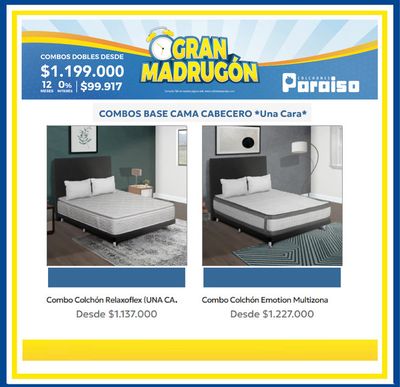 Catálogo Colchones Paraiso | Gran Madrugón | 19/9/2023 - 30/9/2023
