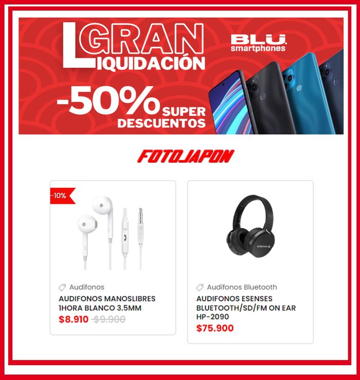 Catálogo Foto Japón | Gran Liquidación Samrtphone | 19/9/2023 - 30/9/2023