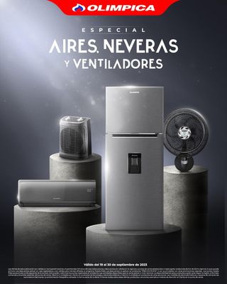 Catálogo Olímpica en Sogamoso | Especial Aires, Neveras y Ventiladores | 20/9/2023 - 30/9/2023