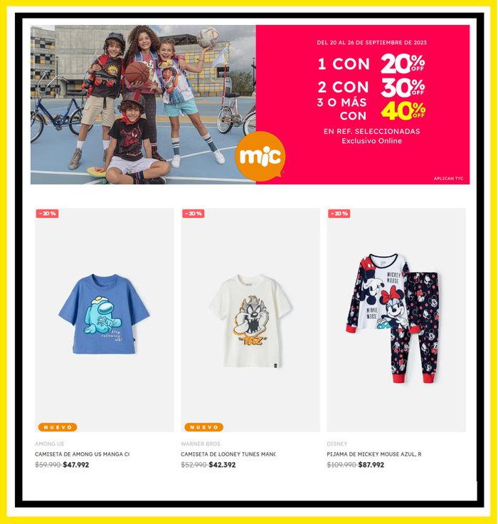 Catálogo MIC | Hasta 40% Menos | 20/9/2023 - 26/9/2023