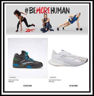 Ofertas de Deporte | #Be More Human de Reebok | 20/9/2023 - 20/11/2023