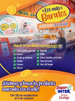 Catálogo Super Inter | Los mas baratos ¡AHORRAS A LA FIJA!  | 27/9/2023 - 2/10/2023