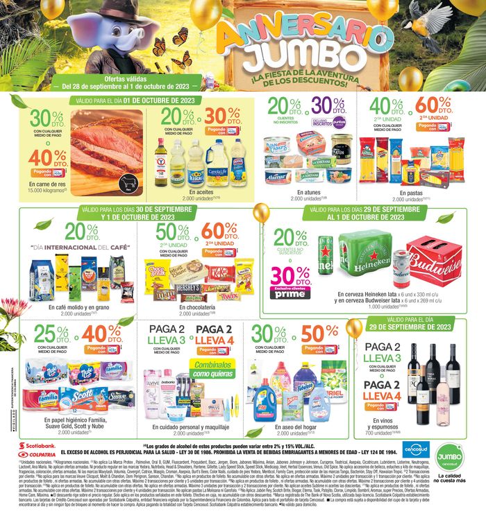 Catálogo Jumbo en Cali | ANIVERSARIO JUMBO | 28/9/2023 - 1/10/2023
