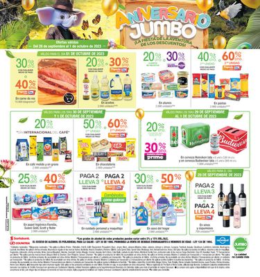 Ofertas de Supermercados en Medellín | ANIVERSARIO JUMBO de Jumbo | 28/9/2023 - 1/10/2023