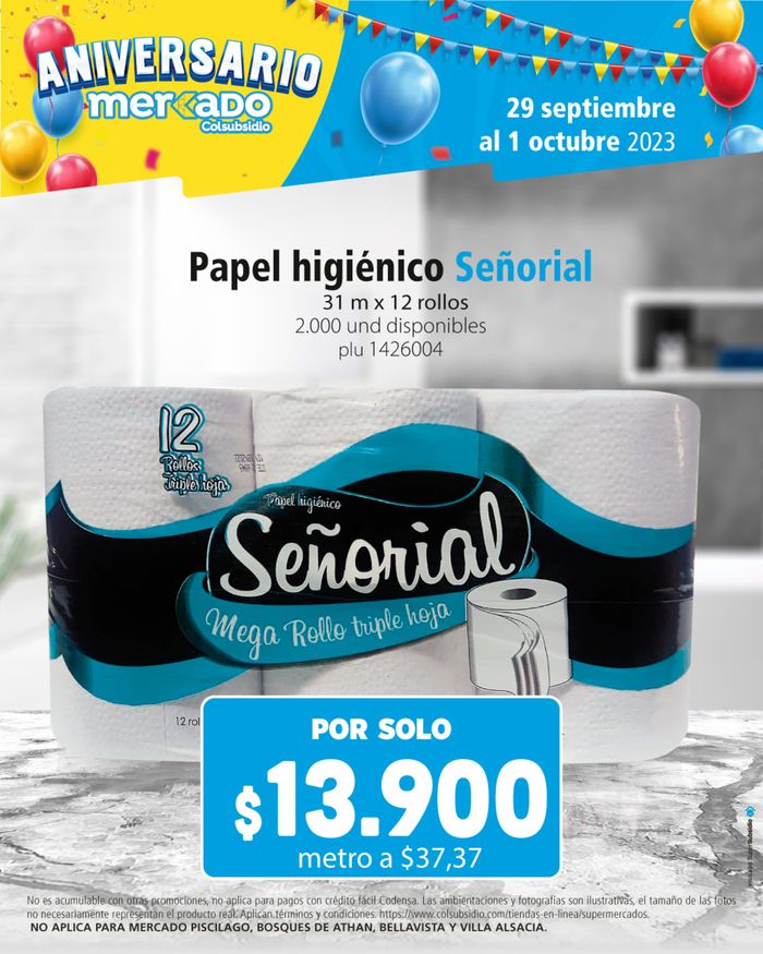 Catálogo Colsubsidio | Ofertas Colsubsidio | 29/9/2023 - 1/10/2023