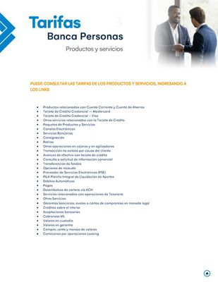 Ofertas de Bancos y Seguros en Cali | Tarifas personas 2023 de Banco de Occidente | 6/10/2023 - 31/12/2023