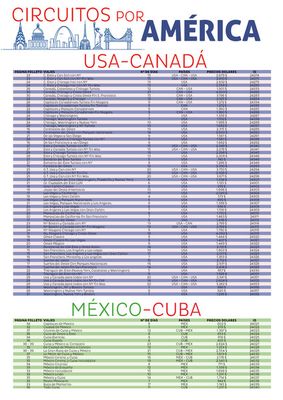 Catálogo EuropaMundo | CIRCUITOS POR AMÉRICA, USA-CANADÁ | 16/10/2023 - 31/12/2024