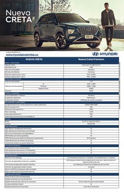 Catálogo Hyundai en Bucaramanga | Hyundai CRETA PREMIUM | 20/11/2023 - 19/11/2024