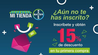 Ofertas de Farmacias, Droguerías y Ópticas en Barranquilla | 15% de descuentos en tu primera compra de Bayer | 20/11/2023 - 11/12/2023