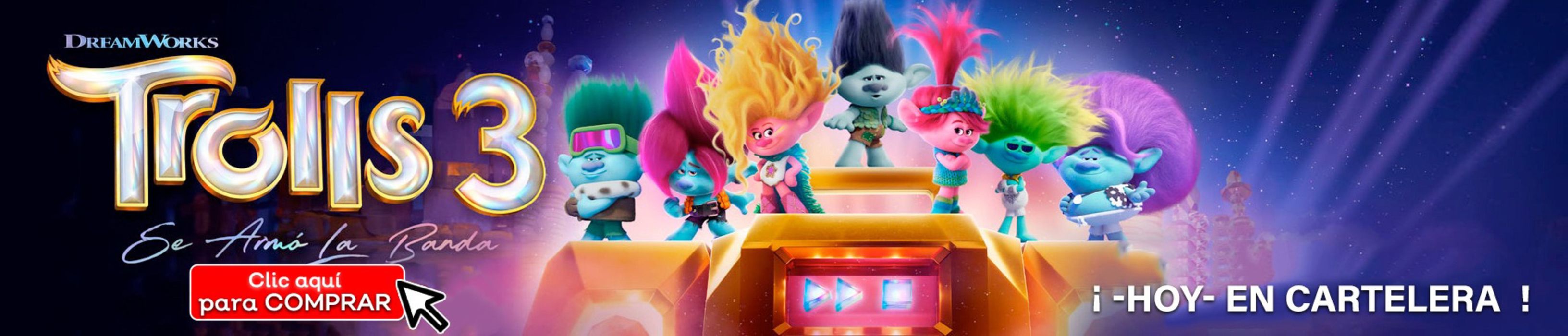Catálogo Cines3 | Trolls 3 ,se amo la banda | 21/11/2023 - 11/12/2023