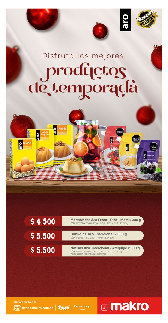 Catálogo Makro en Cali | TERMINA EL AÑO AHORRANDO DE$DE YAAA | 1/12/2023 - 7/12/2023