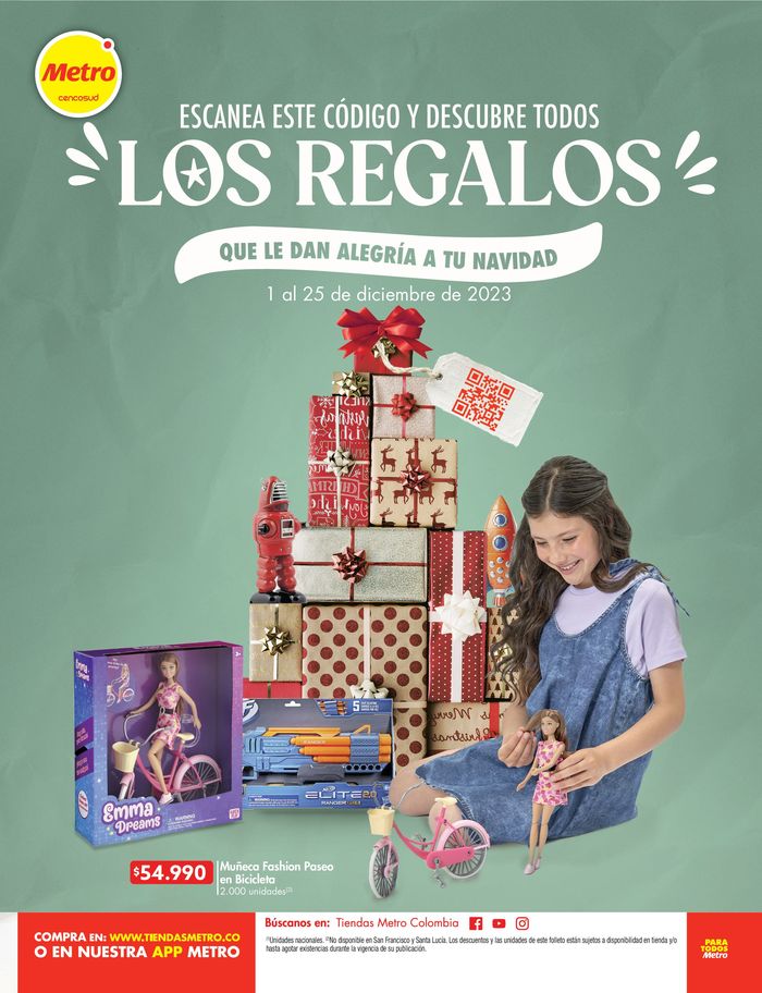Catálogo Metro | DESCUBRE TODOS LOS REGALOS QUE LE DAN ALEGRÍA A TU NAVIDAD | 1/12/2023 - 25/12/2023