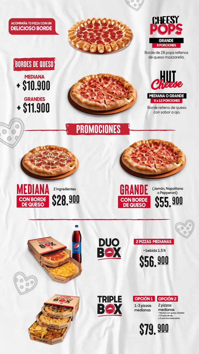 Catálogo Pizza Hut en Bogotá | 50% de descuento | 25/1/2024 - 31/3/2024