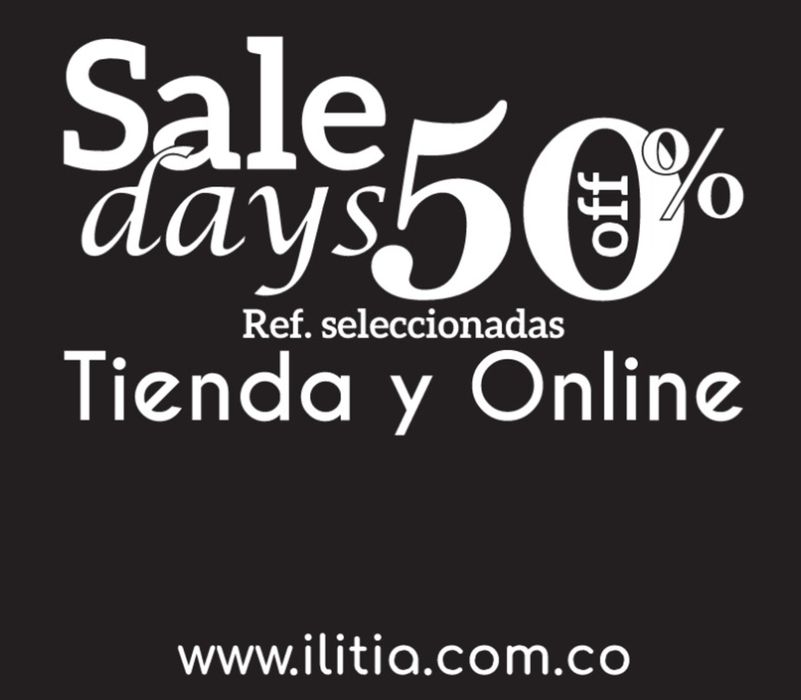 Catálogo Ilitia | Sale days 50% off | 31/1/2024 - 30/9/2024