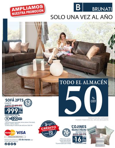 Catálogo Brunati en Funza | TODO EL ALMACÉN 50% OFF | 3/2/2024 - 3/3/2024