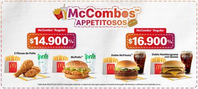 Ofertas de Restaurantes en Bogotá | Mc combos Appetitosos de McDonald's | 7/2/2024 - 31/7/2024