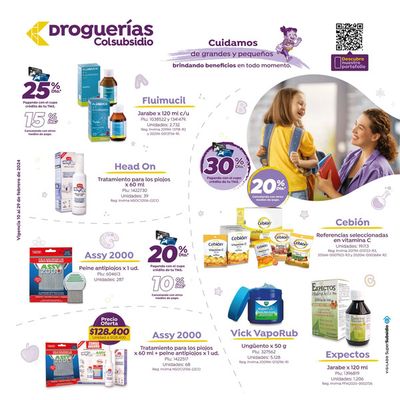 Ofertas de Farmacias, Droguerías y Ópticas en Bogotá | Folleto Droguerías febrero 2024 de Droguerías Colsubsidio | 14/2/2024 - 29/2/2024