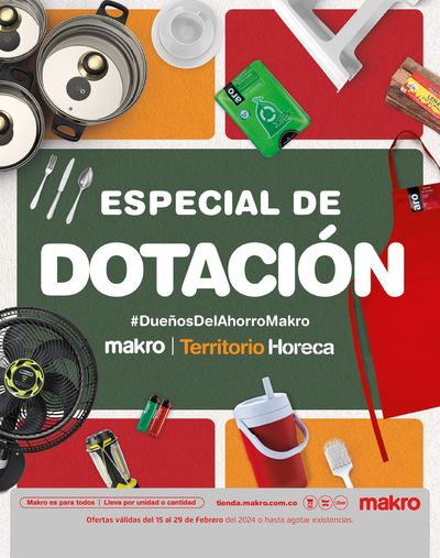 Ofertas de Supermercados en Medellín | ESPECIAL DE DOTACIÓN de Makro | 15/2/2024 - 29/2/2024