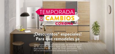 Ofertas de Ferreterías y Construcción | TEMPORADA DE CAMBIOS de Tienda Cerámica Corona | 15/2/2024 - 30/3/2024