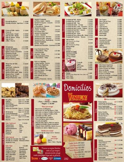Ofertas de Restaurantes en El Cerrito | Menu Ventolini de Ventolini | 19/2/2024 - 30/6/2024