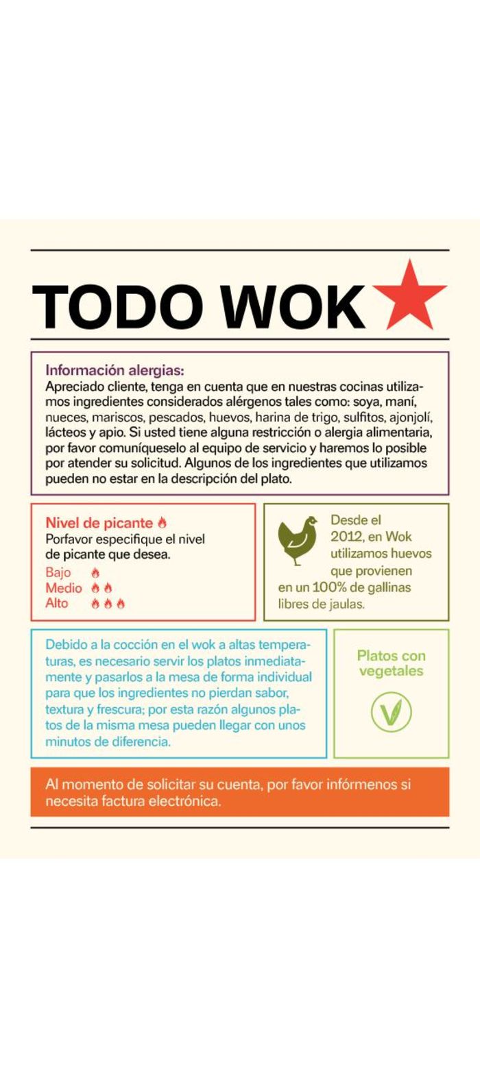 Catálogo Wok en Bogotá | Todo Wok Menu | 19/2/2024 - 30/6/2024