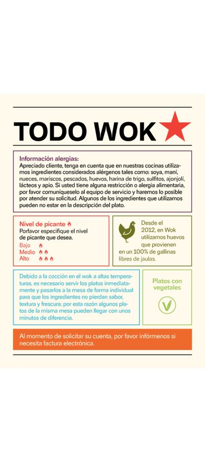 Ofertas de Restaurantes en Tabio | Todo Wok Menu de Wok | 19/2/2024 - 30/6/2024