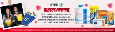 Ofertas de Farmacias, Droguerías y Ópticas en Bogotá | Te invita a cine  de Bayer | 20/2/2024 - 20/3/2024