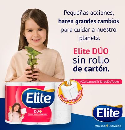 Ofertas de Supermercados en Manizales | Nuestro papel higienico Elite DÚO sin rollo de cartón de Elite | 22/2/2024 - 7/3/2024