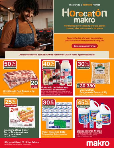 Ofertas de Supermercados en Medellín | HORECATÓN MAKRO  de Makro | 28/2/2024 - 29/2/2024