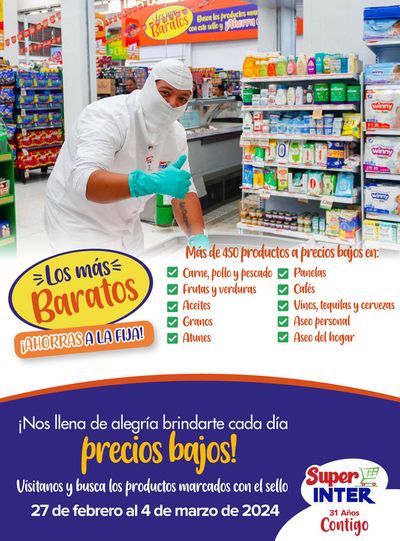 Ofertas de Supermercados en Manizales | Los mas baratos de Super Inter | 28/2/2024 - 4/3/2024
