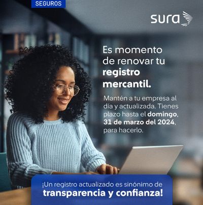 Ofertas de Bancos y Seguros en El Carmen de Viboral |  Seguro de Sostenibilidad Legal para tu empresa de Sura | 28/2/2024 - 31/3/2024