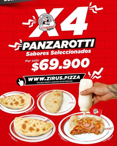 Ofertas de Restaurantes en Cúcuta | Ofertas Zirus Pizza de Zirus Pizza | 29/2/2024 - 31/3/2024