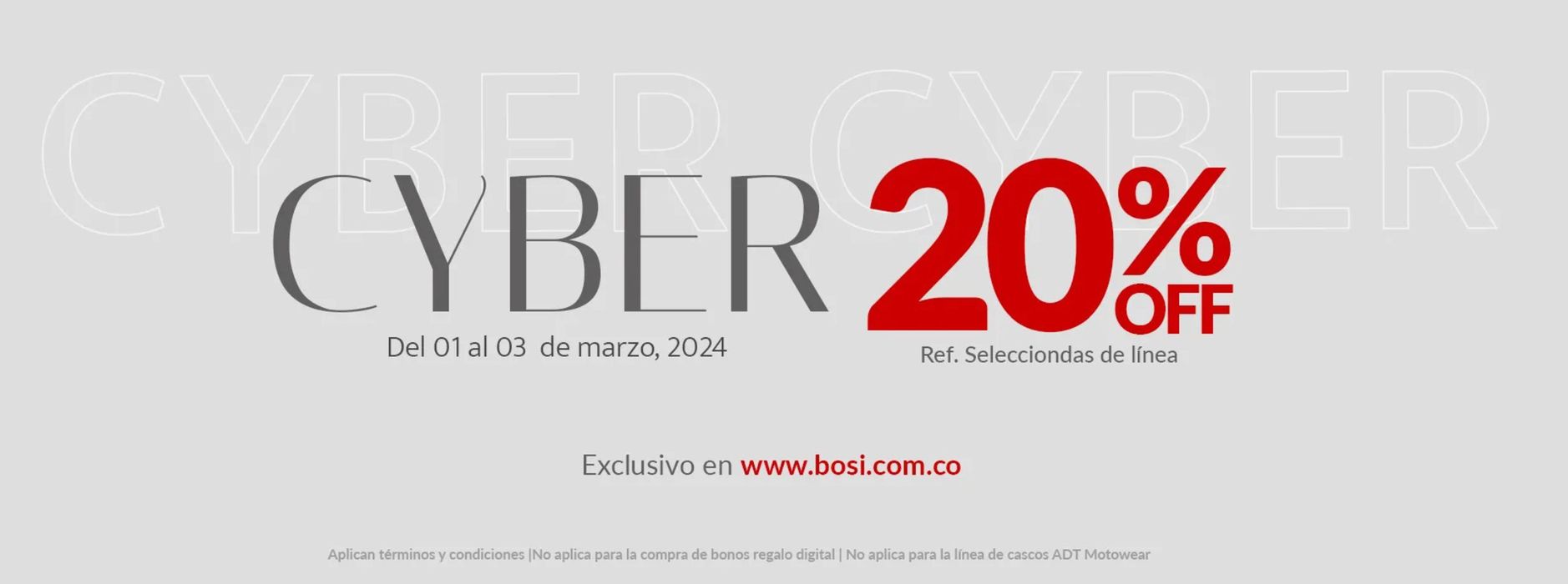 Catálogo Addict by Bosi | Cyber 20% off | 1/3/2024 - 3/3/2024
