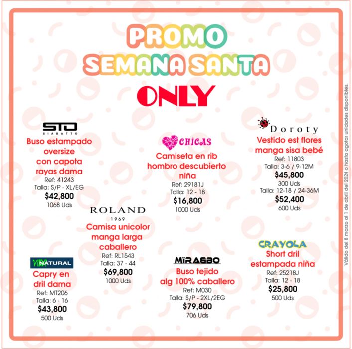 Catálogo Almacenes Only | Promo semana santa | 4/3/2024 - 1/4/2024