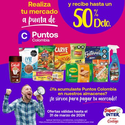 Ofertas de Supermercados en Caicedonia | 50% Dcto de Super Inter | 7/3/2024 - 31/3/2024