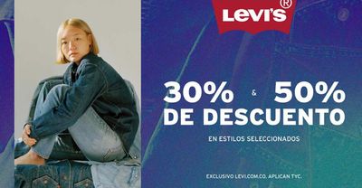Ofertas de Ropa y Zapatos en Cajicá | 30% & 50% de descuento de Levi's | 8/3/2024 - 31/3/2024