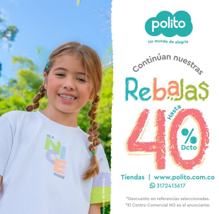 Catálogo Polito en Montería | Rebajas hasta 40% off | 11/3/2024 - 31/3/2024