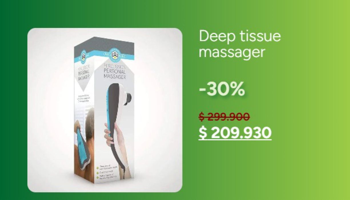 Catálogo Salud Market en Medellín | -30% Deep tissue massager | 12/3/2024 - 31/3/2024