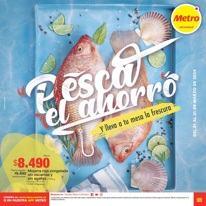 Catálogo Metro en Bello | PESCA EL AHORRO CON METRO  | 21/3/2024 - 31/3/2024