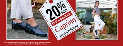 Ofertas de Ropa y Zapatos en Tocancipá | 20% off de Calzado Caprino | 25/3/2024 - 31/3/2024