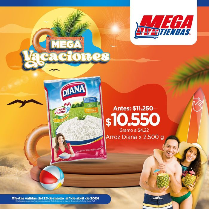Catálogo MegaTiendas | Tus vacaciones con nuestras mega ofertas  | 26/3/2024 - 1/4/2024
