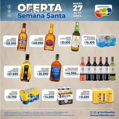 Ofertas de Supermercados en Guadalajara de Buga | Oferta especial semana santa de Surtifamiliar | 27/3/2024 - 1/4/2024
