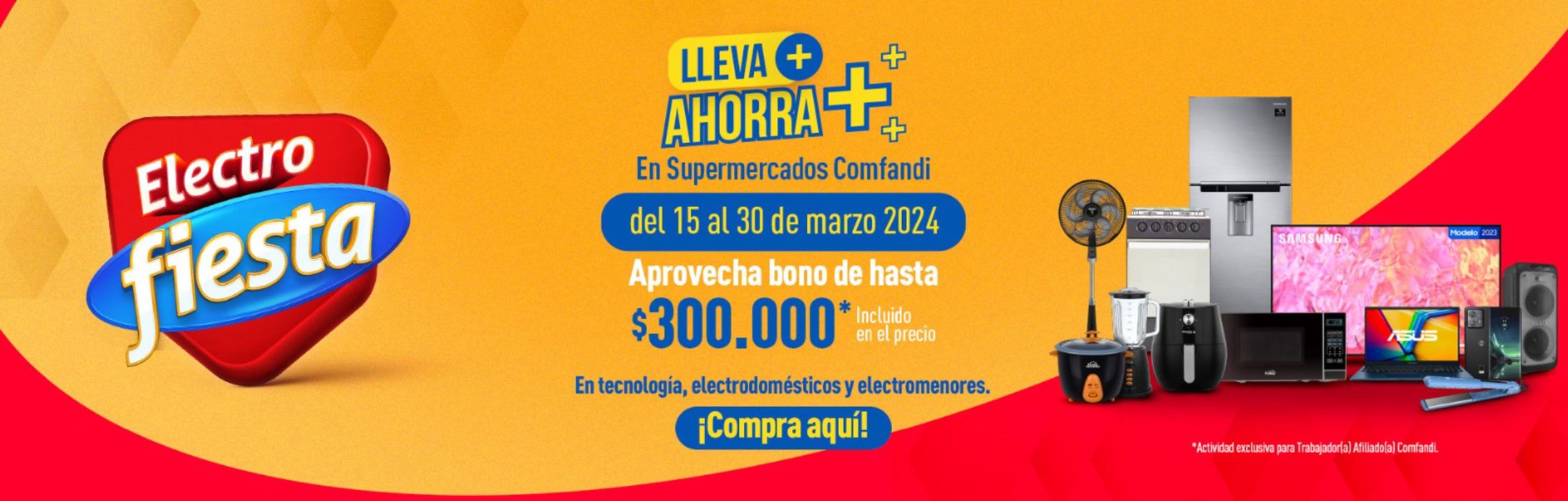 Catálogo Comfandi en Jamundí | Lleva ahorro electro fiesta | 27/3/2024 - 30/3/2024
