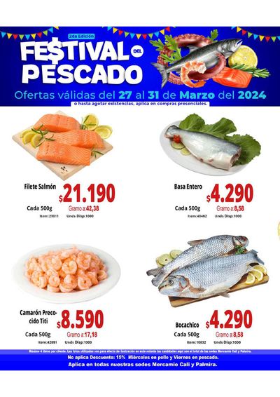 Catálogo MercaMío | Festival de pescado | 29/3/2024 - 31/3/2024