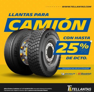 Ofertas de Carros, Motos y Repuestos en Bogotá | Hasta 25% de dcto de Tellantas | 8/4/2024 - 30/4/2024