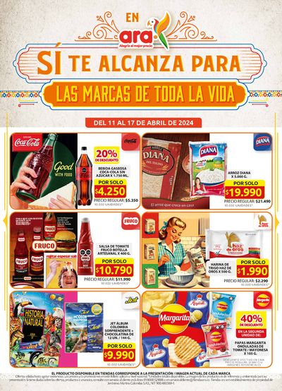 Ofertas de Supermercados en Tuluá | Ofertas Ara de Ara | 11/4/2024 - 17/4/2024