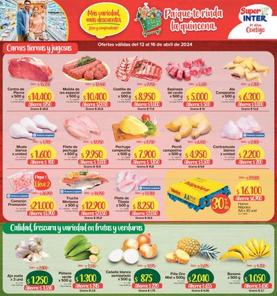 Ofertas de Supermercados en Calarcá | Más variedad, más descuentos de Super Inter | 12/4/2024 - 16/4/2024