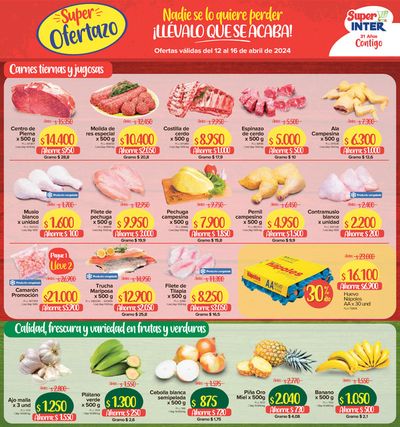 Ofertas de Supermercados en Calarcá | Super Ofertazo de Super Inter | 12/4/2024 - 16/4/2024