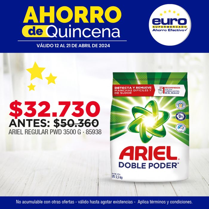 Catálogo Euro Supermercados en Sabaneta | Ahorro de quincena | 17/4/2024 - 21/4/2024